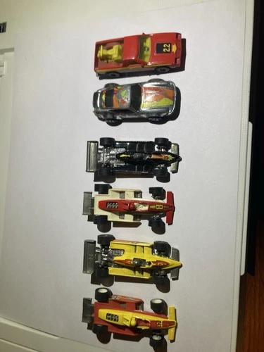 1970-80’s Hot Wheels 5 Real Riders Original Vintage Formula Turbo Lot Of 6 Cars
