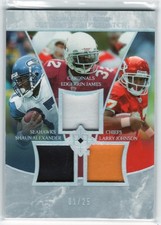 2006 Ultimate Collection Triple Patch UTAJJ Alexander Johnson Edgerrin James /25