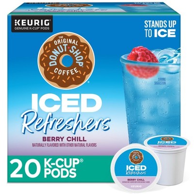 The Original Donut Shop Iced Refreshers, Berry Chill, Brew Over Ice Single Se...