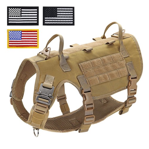 Tactical Dog Harness with Handle for Large Dogs No-Pull Military Vest Rottweiler - Picture 17 of 23