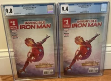 Invincible Iron Man #1 -2 Copies CGC 9.8 & 9.4