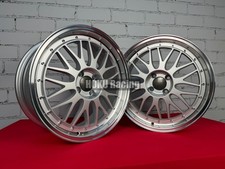 4X 17 inch BBS LM style 4X100 deep dish wheels 7.5J ET35 for VW HONDA Toyota