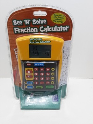 Educational Insights See 'N' Solve Fraction Calculator New