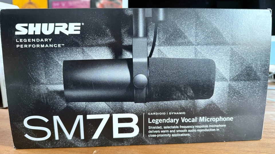 Shure SM7B – Open Box + Stand & Pop-killer from K&M
