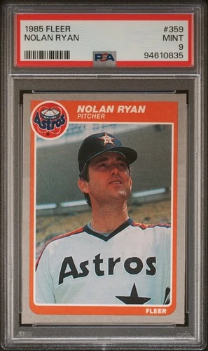 1985 Fleer #359 Nolan Ryan PSA 9