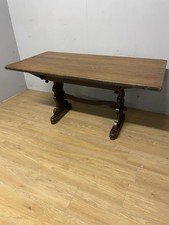 Arts and Crafts oak refectory table circa 1910