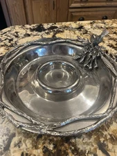 Bird And Branch Chip And Dip Serving Platter.