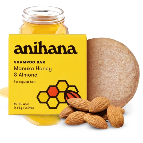 Manuka Honey Almond Shampoo Bar 2.29oz Natural Lightweight Eco-Friendly Hair ...