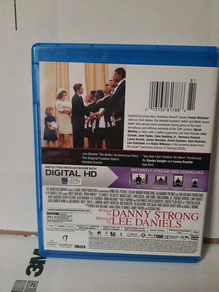 Lee Daniels The Butler [Blu-ray,DVD, Forest Whitaker] - Image 2 of 4