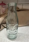 Vintage Coca-Cola Clear Embossed Glass Soda Bottle "Drink Coca-Cola"
