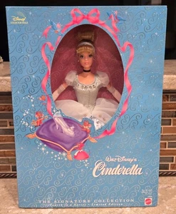Vintage Walt Disney's Cinderella The Signature Collection #19660 Mattel 1998 NIB