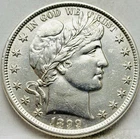 1899-P Barber Half Dollar, AU++, Philadelphia Mint