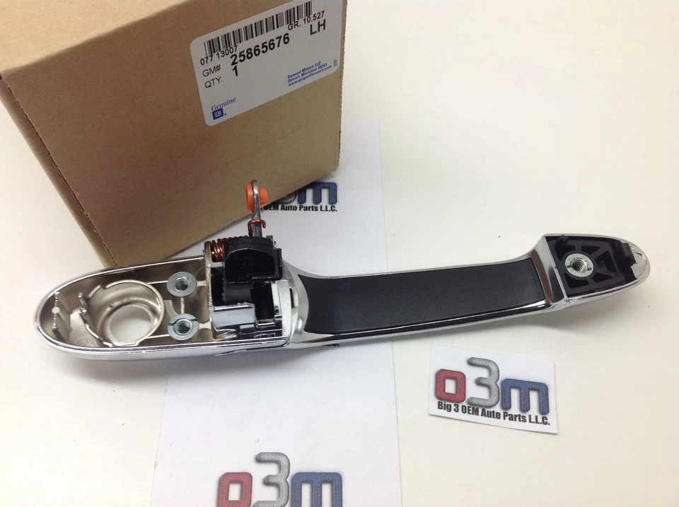 Saturn Sky Pontiac Solstice Chevrolet Impala LH Manija de puerta delantera cromada nueva OEM Foto 2 de 2