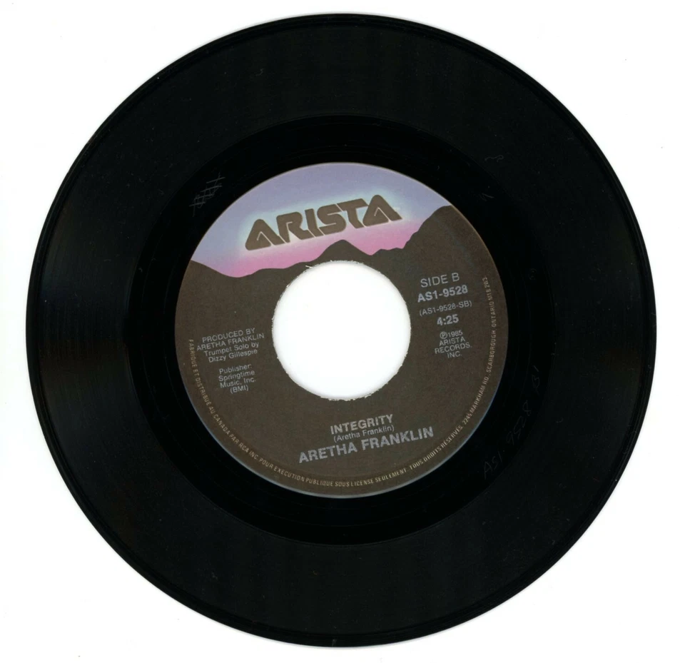 ARETHA FRANKLIN "JUMPIN' JACK FLASH" (1986) 45 RPM SINGLE ~ ORIGINAL OWNER - Image 4 of 4