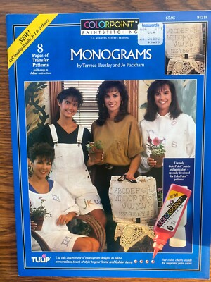 Color Point Paint Stitching 91218 Monograms 8 pages of Transfer ...