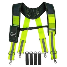 Reflective Safety Suspenders Tool Belt Suspenders Construction Work Suspender...