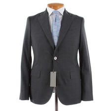 Boglioli NWT Sport Coat / K Jacket Size 48R 38R US In Dark Gray 100 Wool