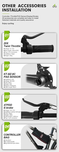 Electric Bike 20-29 Inch 36V 48V 500W Brushless Gearless Front Hub Motor Wheel - 第 13/25 張圖片