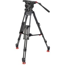 OConnor Ultimate 2560 Fluid Head  60L Mitchell Top Plate Tripod with Mid-Level