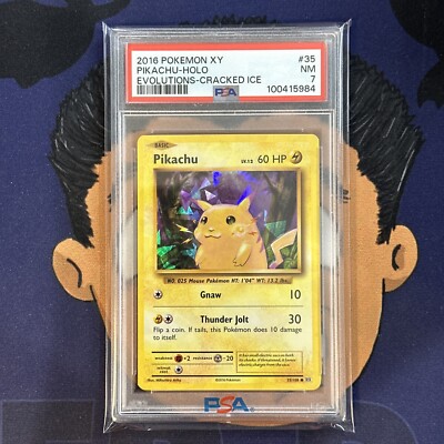 PSA 7 NEAR MINT 2016 Pokemon XY Evolutions PIKACHU #35 Holo