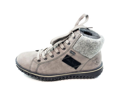 Rieker Cordula 30 Mid Top Sneaker Gray Booties Shoe Womens EUR 37/US 6