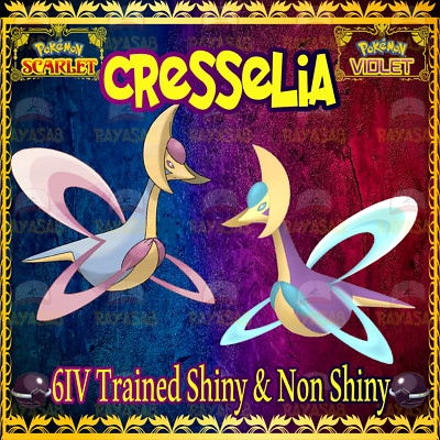Pokemon Scarlet Violet Cresselia Legend 6IV 🌟Shiny🌟 Non Shiny Home 