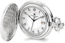 Charles Hubert Chrome-finish Floral Design Pocket Watch XWA4463