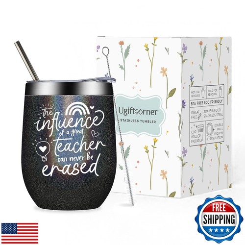 Ugiftcorner Teacher Tumbler for Women Teacher Appreciation Gifts Thank You Gr