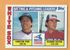 Carlton Fisk Richard Dotson Chicago White Sox 1984 Topps Team Leaders #216 14K
