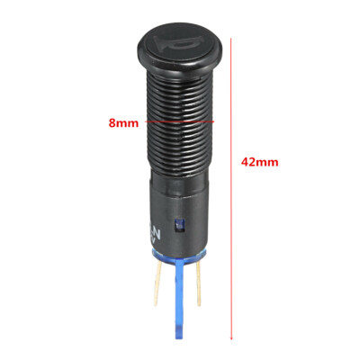 LED Dash Panel Warning Pilot Light Plug Indicator Car Van Boat 8 10 12 14 16mm E - Foto 8