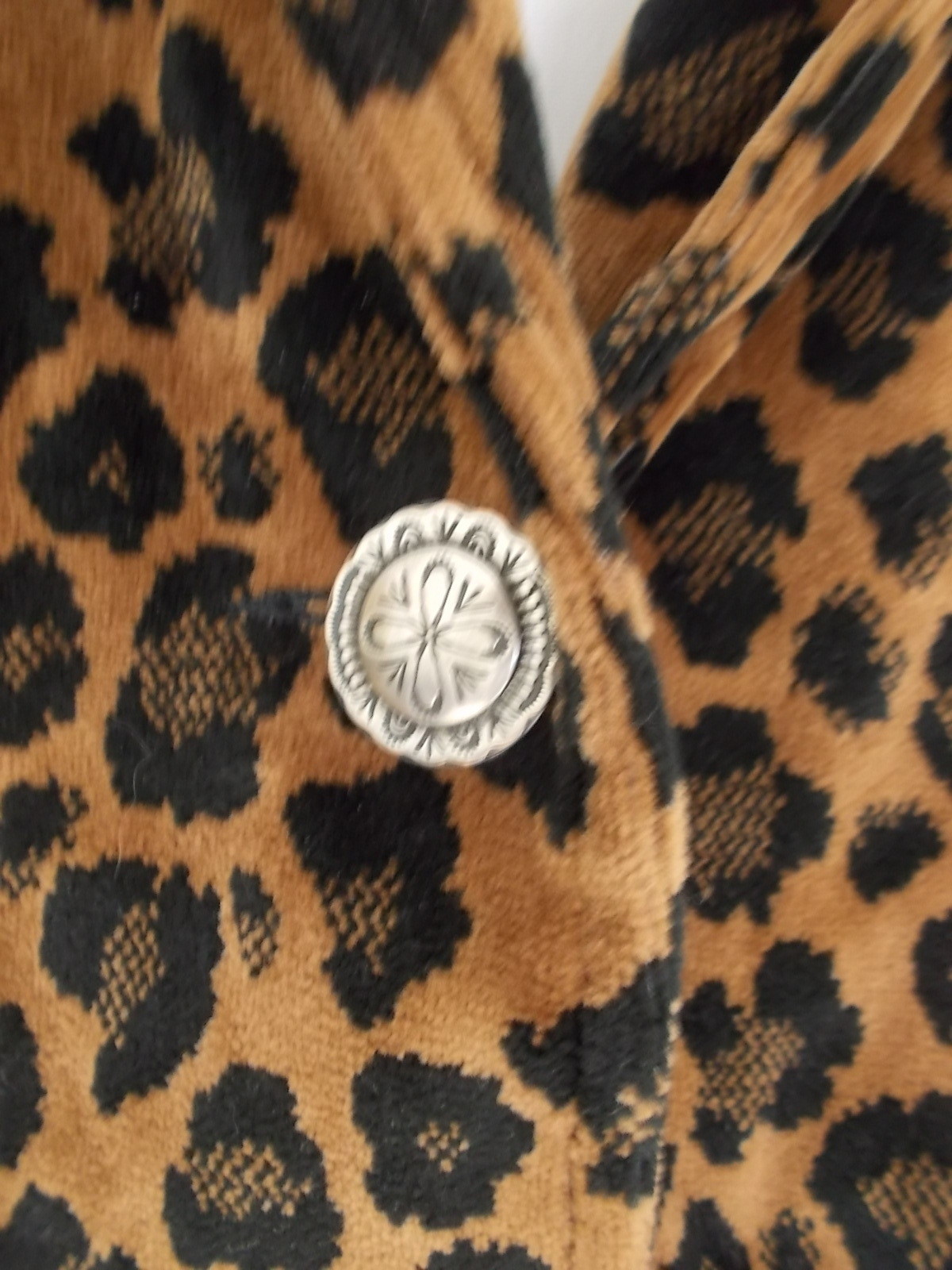 NWT New PAINTED PONY Brown Black Cheetah Animal Print JACKET Sz M L