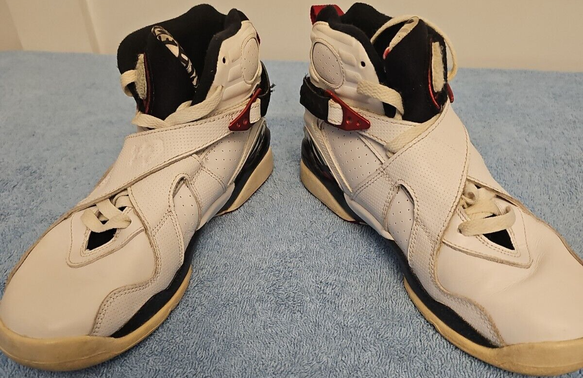 Nike Air Jordan Retro 8 Bugs Bunny White Black True Red 5.5Y | eBay