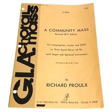 Choral Songbook A Community Mass Richard Prou...