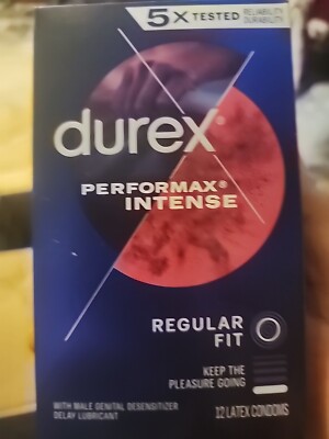 Durex Performax Intense Latex Condoms Climax Control 12pk 
