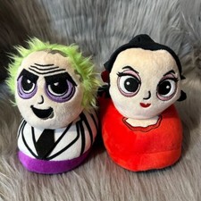Ground Up Beetlejuice Slippers Women's Size 7-8 Slip On Plush Shoes Lightweight