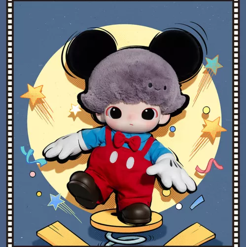 IN STOCK POPMART DIMOO WORLD × Disney Series Mickey Vinyl Plush Bag COOL - Picture 10 of 15