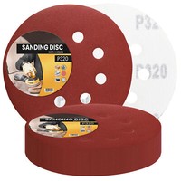 25X Schleifpapier 125Mm Klett P320 Schleifscheibe SchleifbläTter Schmirgelpapier