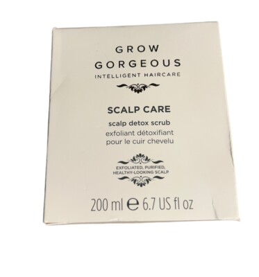 Grow Gorgeous Intelligent Hair are Scalp Care Detox Scrub 6.7 Oz exfoliant New