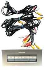 Radio Shack 4-way Audio/Video Manual Selector Model 15-1983 Lot of 3 cables