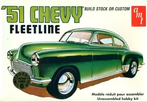 AMT 1378 1:25th scale '51 Chevy Fleetline Build Stock or Custom
