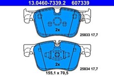 ATE Disc Brake Pad Set For PEUGEOT CITROEN OPEL DS 3008 Suv 5008 II Sw 95525370