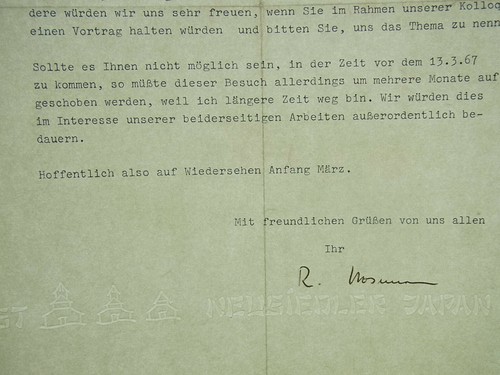 PHYSIKER Rolf HOSEMANN (1912-1994). Brief BERLIN 1967 an Kollegen RUSCHER - 第 6/6 張圖片