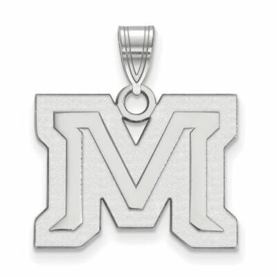 Sterling Silber Montana State Buchstabe M Medium Anhänger