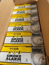 First Alert Smoke Detector Alarm  Hardwired with Backup Battery, 6-Pack, 9120B