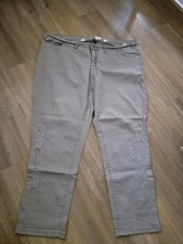 Damen Strech Jeanshose  - Beige - Gr. 52