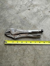 VINTAGE PETERSEN DEWITT VISE GRIP 10R STRAIGHT JAW LOCKING PLIERS USA