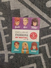 Barbie, Ken, Midge, Allan, Skipper, Skooter Exclusive Fashions By Mattel Book 3