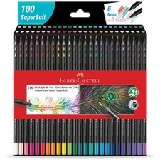 Faber-Castell Colored Pencils, Supersoft EcoPencil, 1207100SOFT, 100 Colors