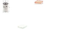 MANN-FILTER Inspektionspaket Filtersatz L Anschraubfilter Partikelfilter für FED