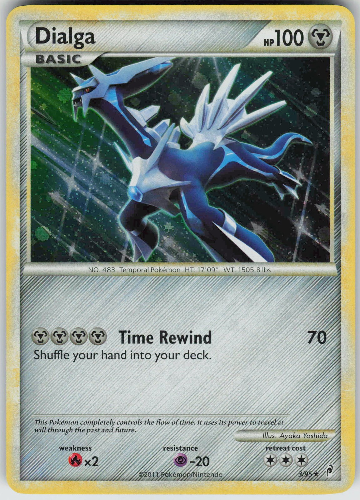 Pokemon Dialga 3/95 Call of Legends Holo Rare NM